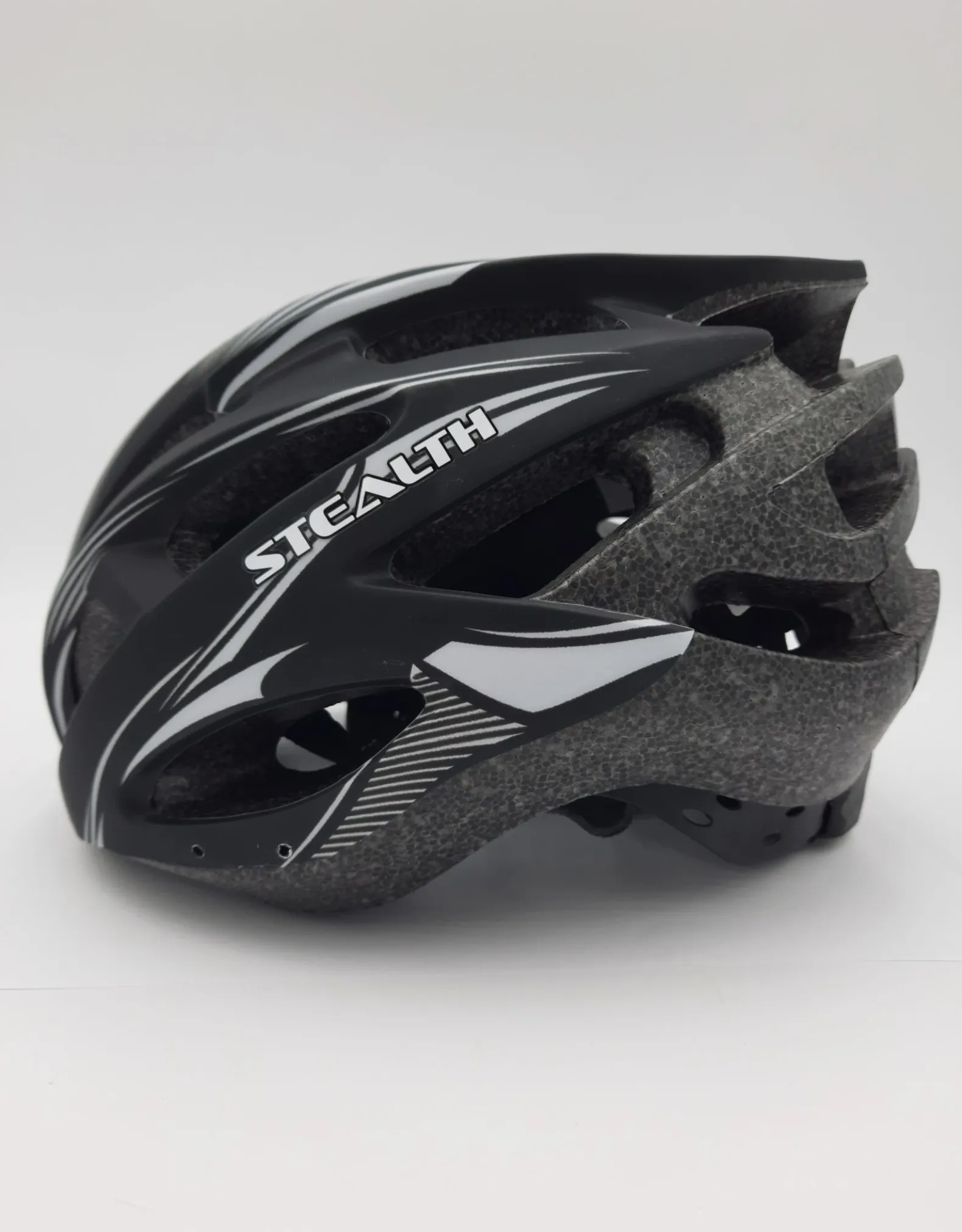 BBC Casque Stealth Noir Mat-Argent